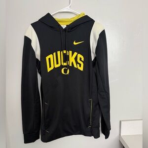 Nike Oregon Ducks Black and Yellow Hoodie Mens small